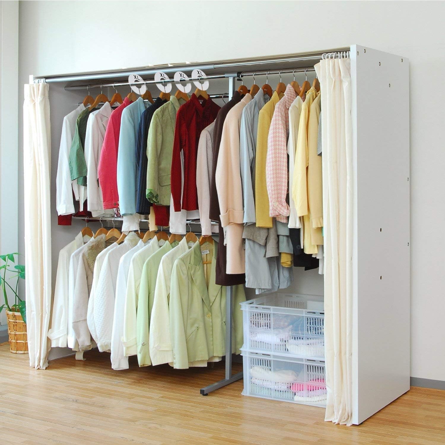 Durable 20 Pack Closet Size Dividers with Marker Pen for Neat Clothing Racks