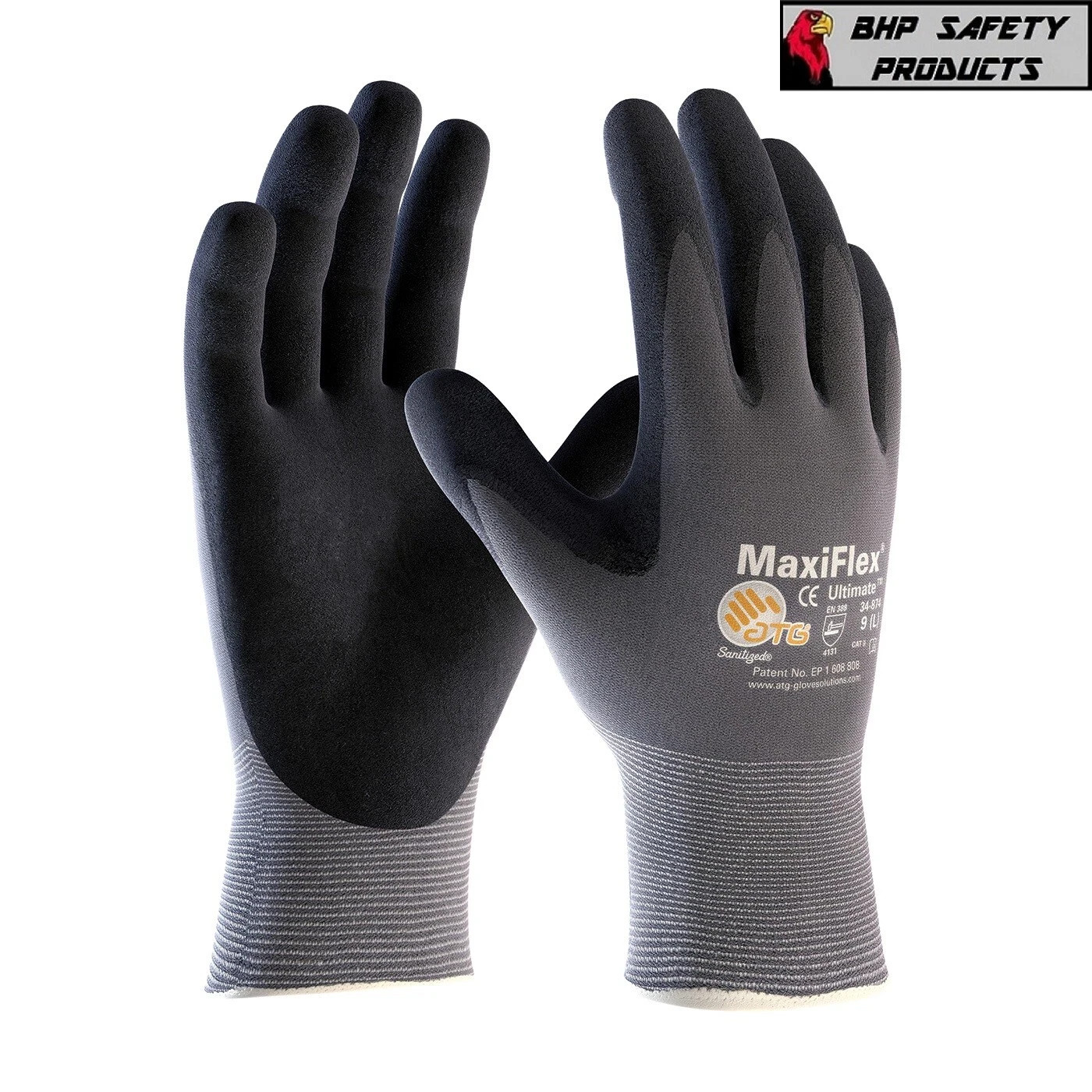 PIP GTek 34-874 MaxiFlex Ultimate Nitrile Micro Foam Coated Work Glove (12 Pair)