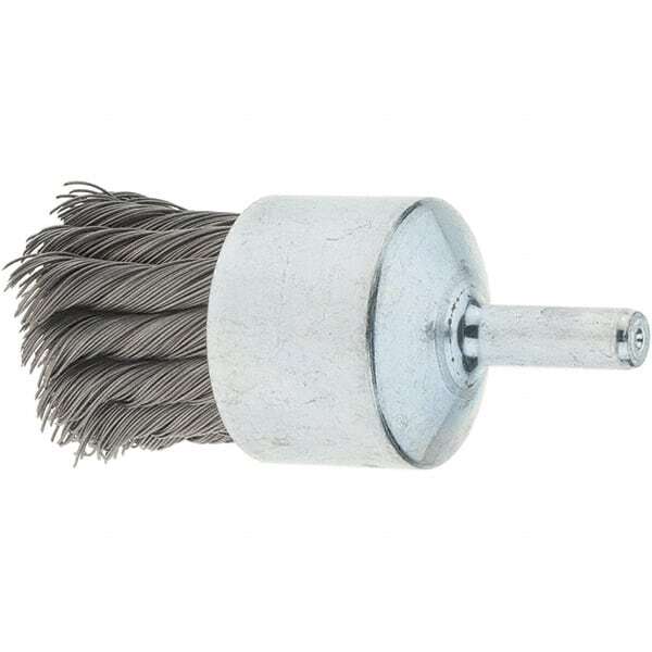 Tru-Maxx 88527 End Brushes: 1-1/8″ Dia, Steel, Knotted Wire 22,000 Max RPM