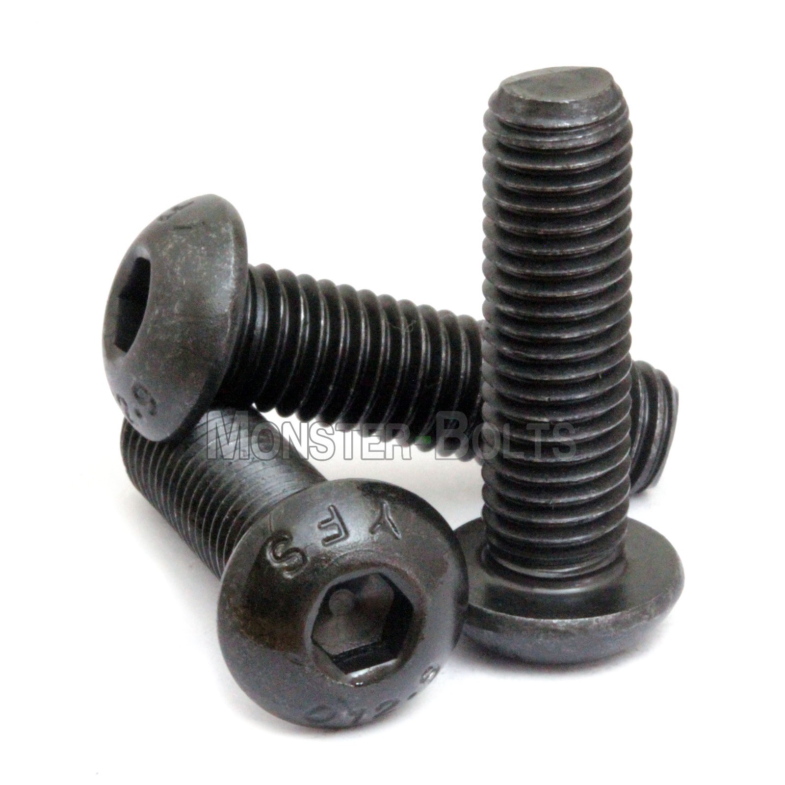 #6-40 Button Head Socket Caps Screws, Alloy Steel w Thermal Black Oxide SAE Fine