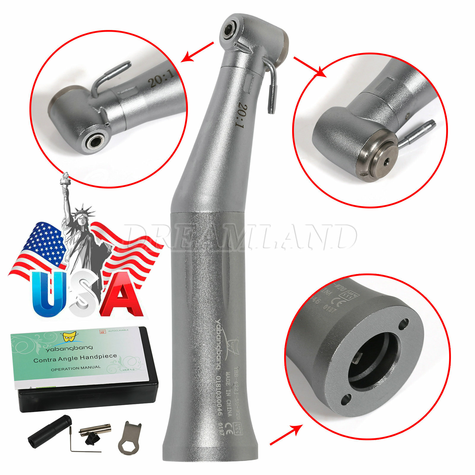 Dental Contra Angle 1:5/1:4.2/4:1/20:1 /4:1 Hygiene Prophy Handpiece NSK Style