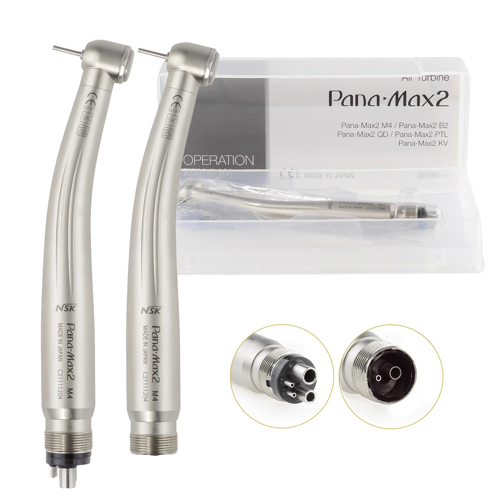 Dental High Speed Handpiece Pana Max2 Single Water Spray Ceramic Bearing B2 / M4