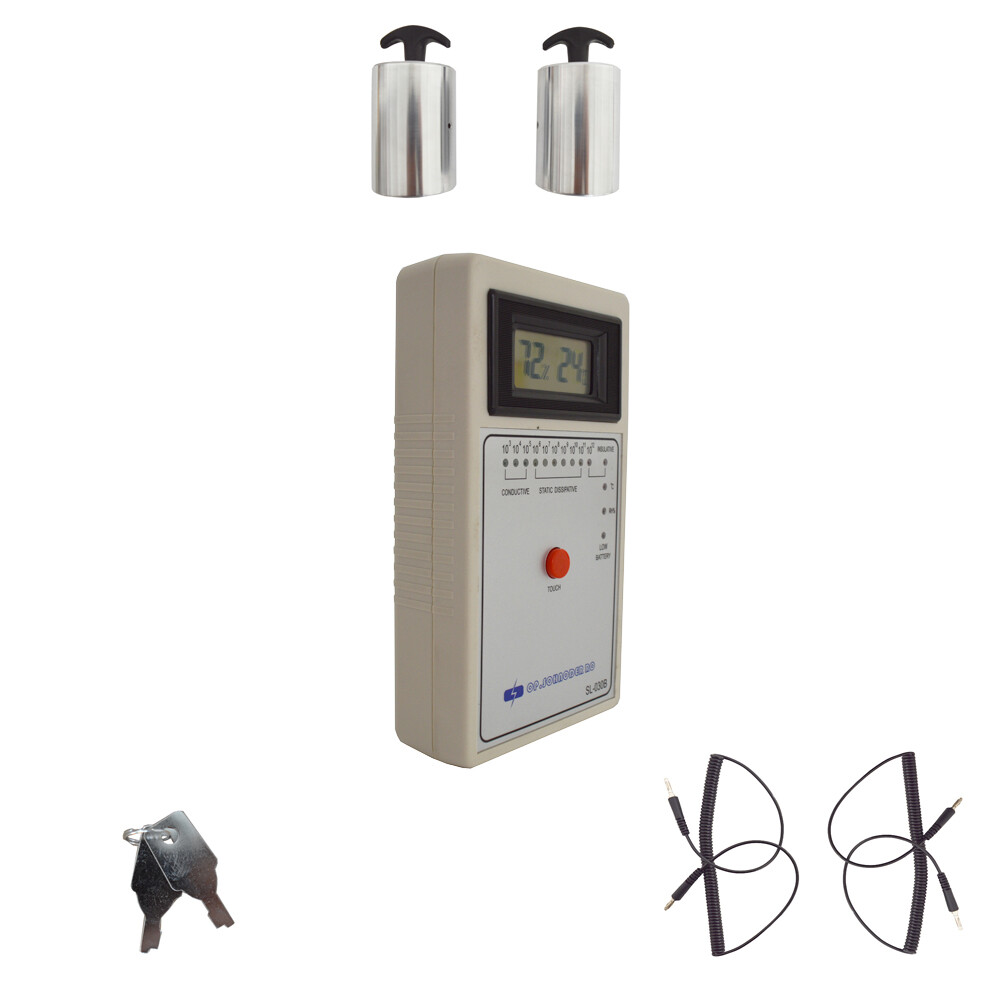 Electrostatic Field Meter Static Surface Resistance Tester with Hammers DC9V