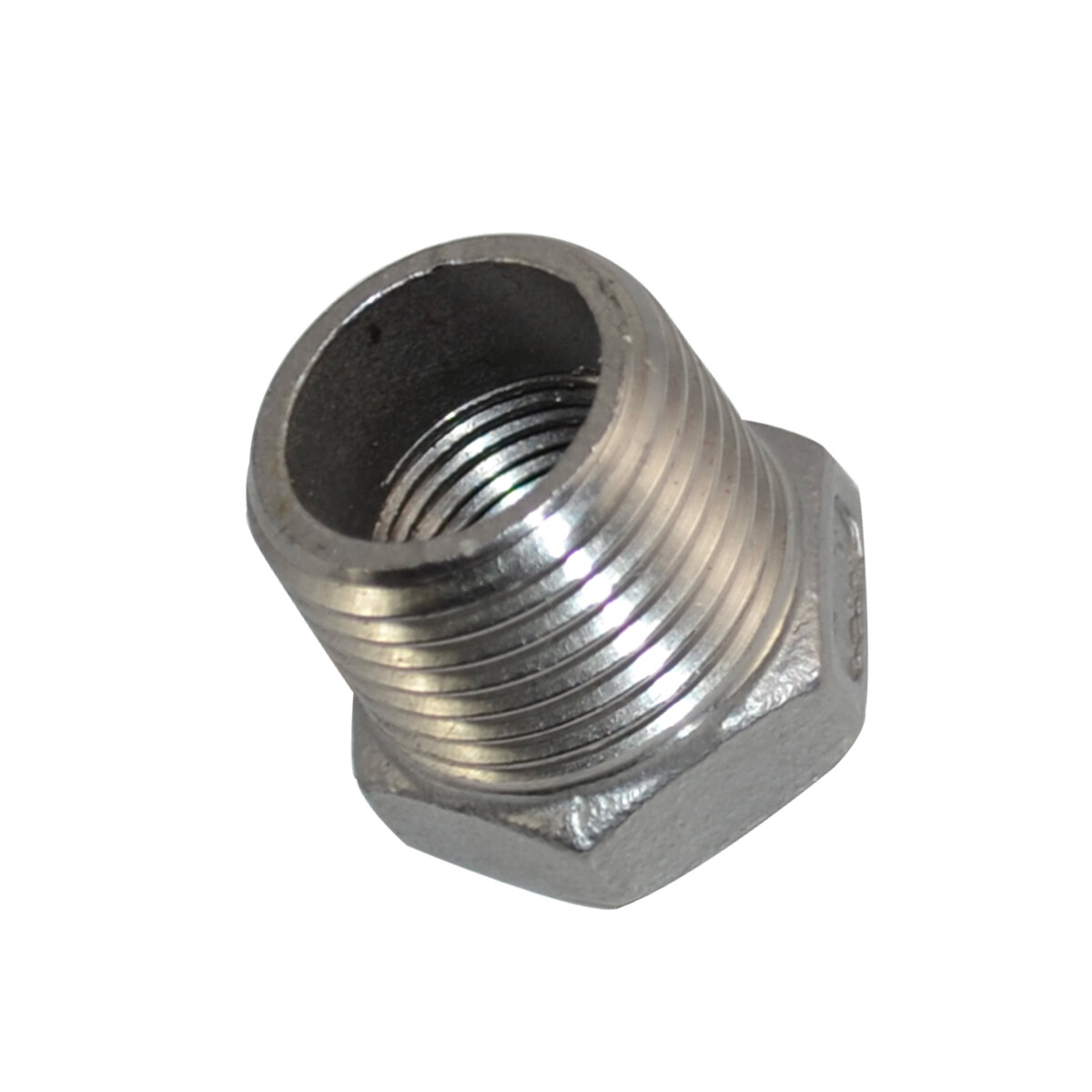 1/2” to 3/8″ NPT threaded SS 304 HEX Reducing bush Pipe Reducer Fitting Adapter