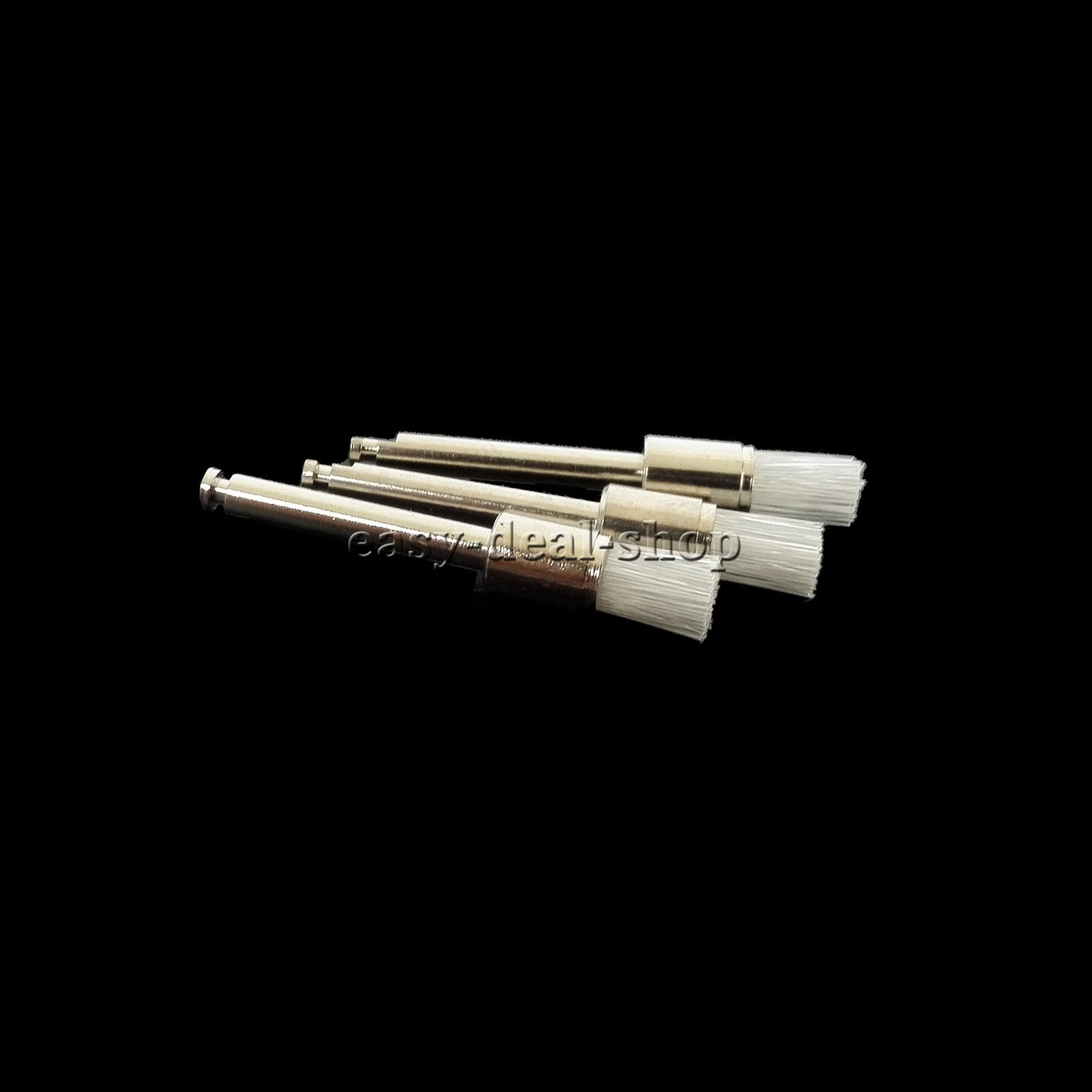 200 Pcs Dental White & Colorful Nylon Latch Flat Polishing Polisher Prophy Brush