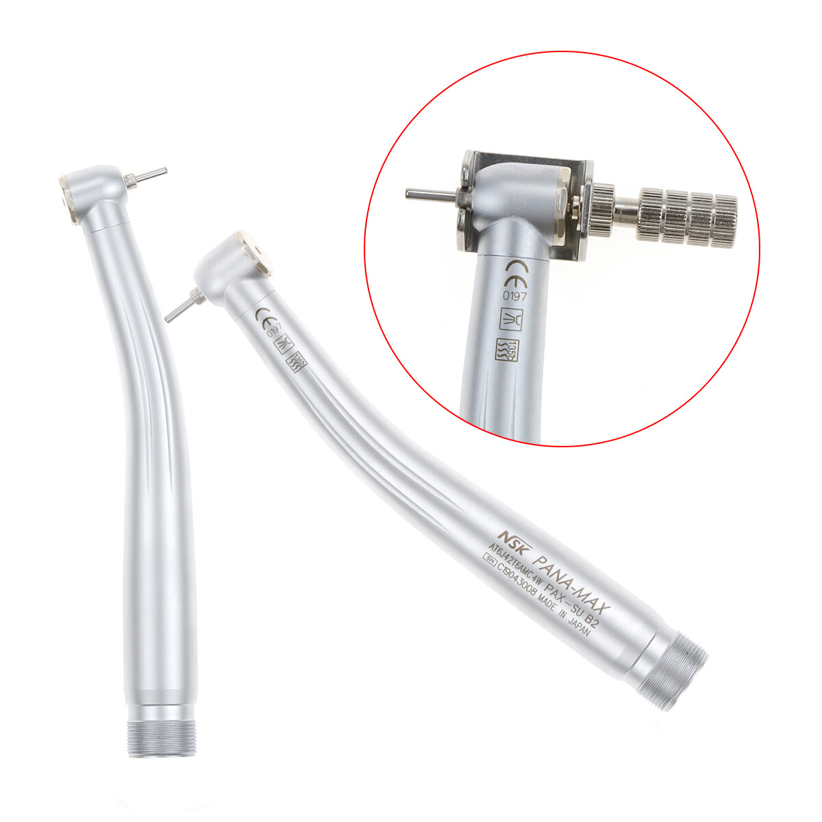 2H Dental NSK Style High Low Speed Handpiece Air Turbine Kit Wrench+Aluminum Box