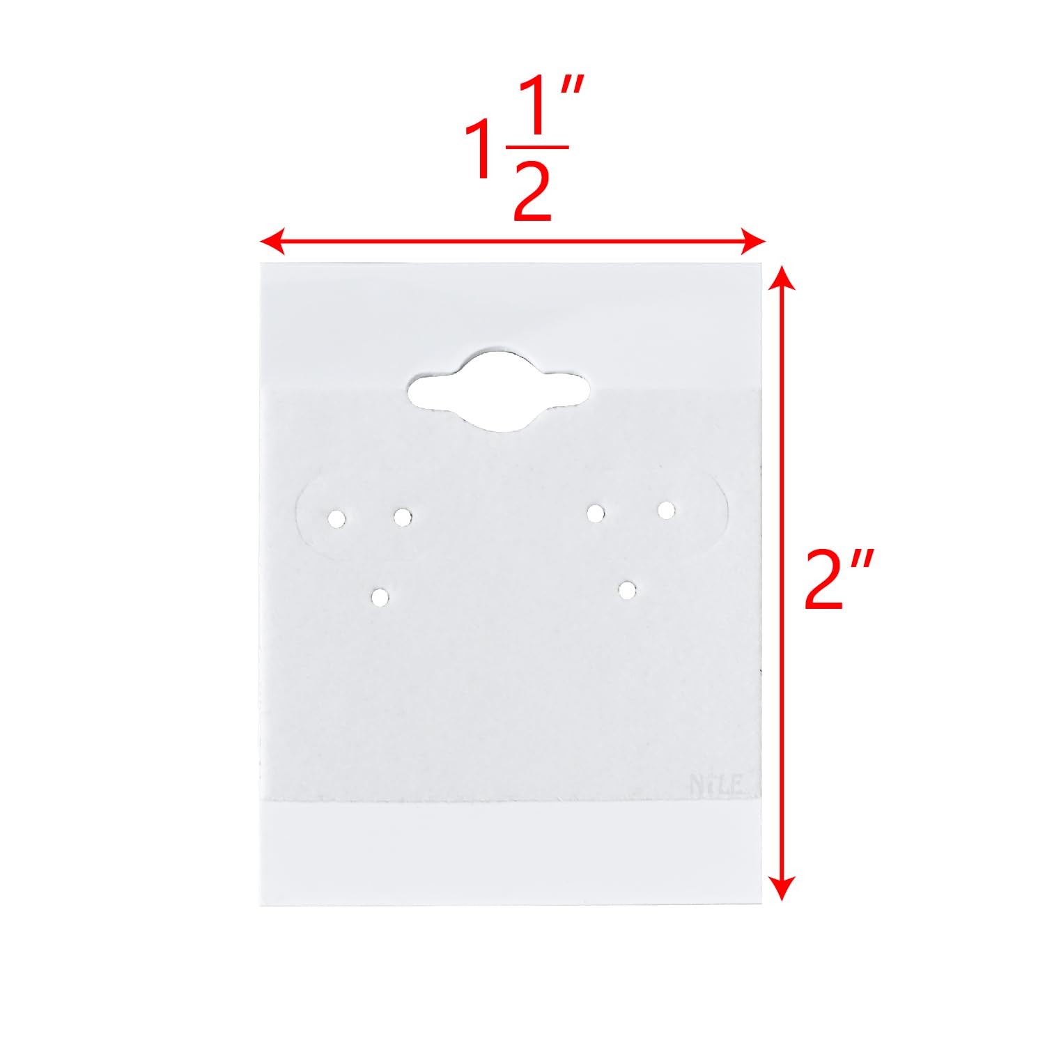 MOOCA 100 pieces of 1.5 x 2-inch plain white velvet 1 1/2″W x 2″H, White