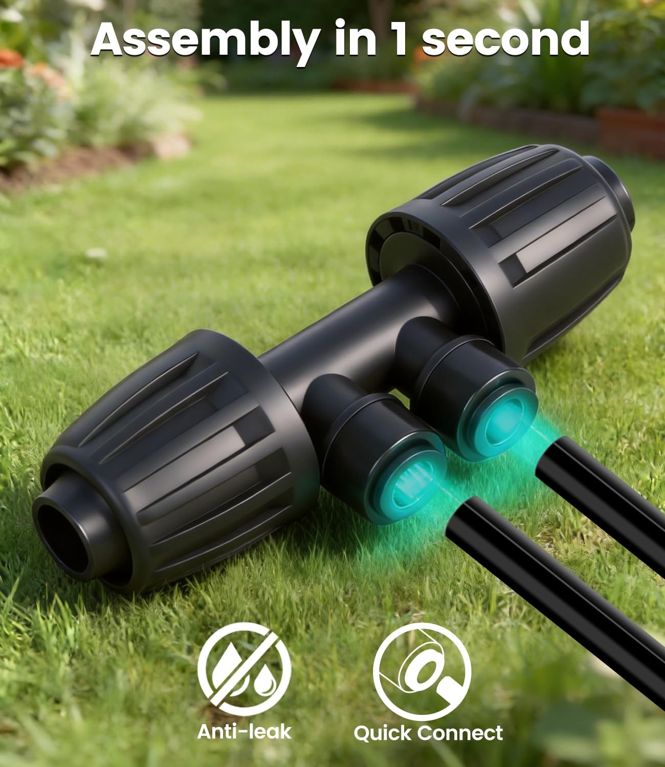 HeavyDuty Drip Irrigation Tubing Kit 1/2 Inch 1/4 Inch PVC PE for Garden