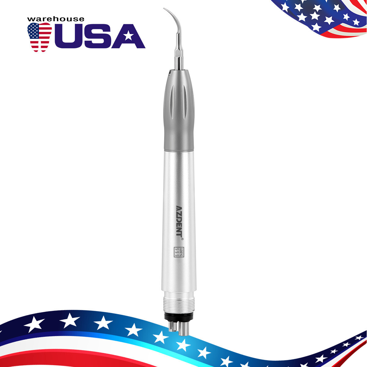 AZDENT Dental Ultrasonic Air Perio Scaler Handpiece Hygienist 2/4Holes