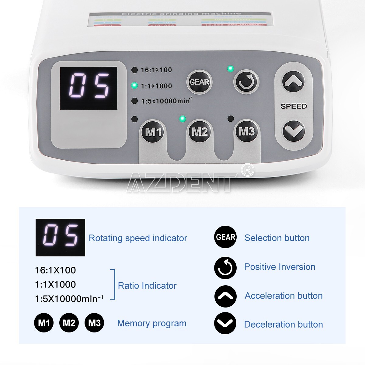 Dental Electronic LED Brushless Electric micro motor QI901
