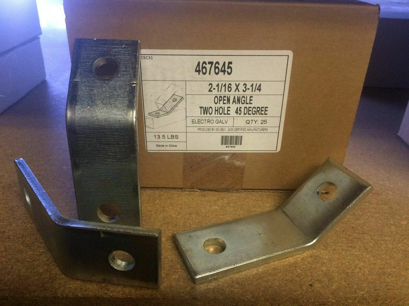 2-Hole 45° Degree Open Corner Angle for Unistrut B-Line Channel #467645 P1546