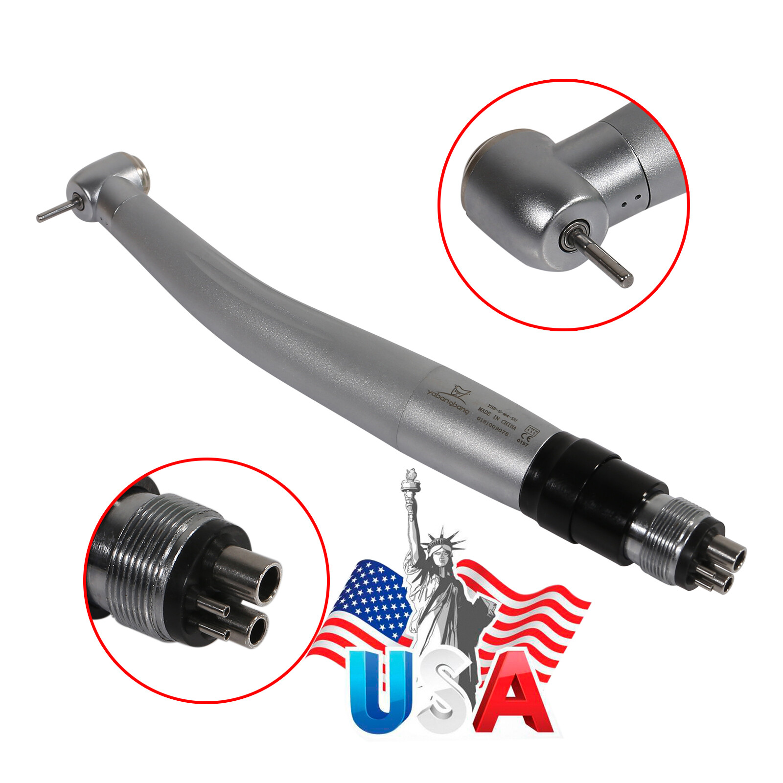 10* YABANGBANG Dental High Speed Handpiece with 4 Hole Quick Coupler Coupling