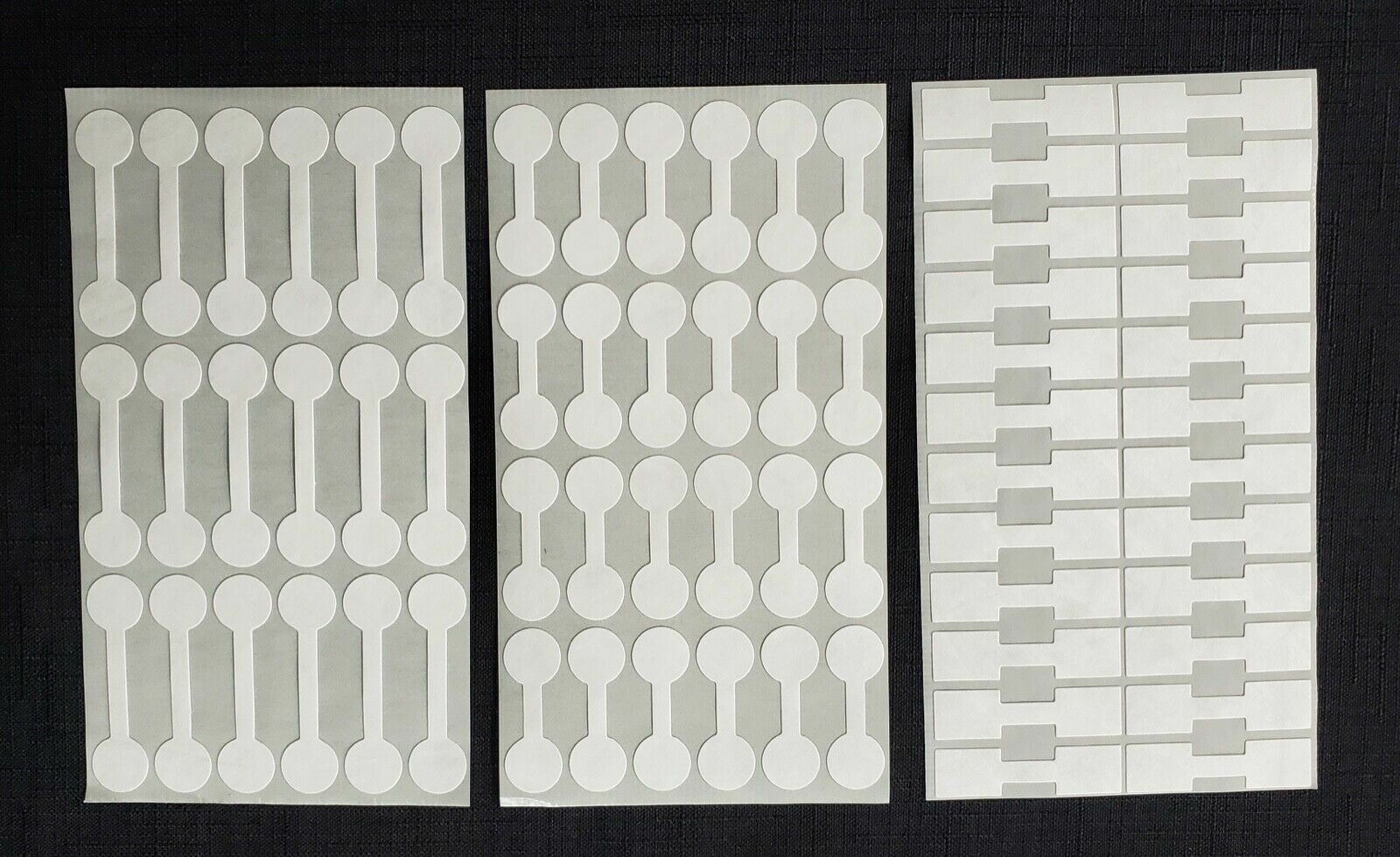 1000 Rhino Tyvek White Adhesive Dumbbell Jewelry Labeling Price Tags – 3 Styles