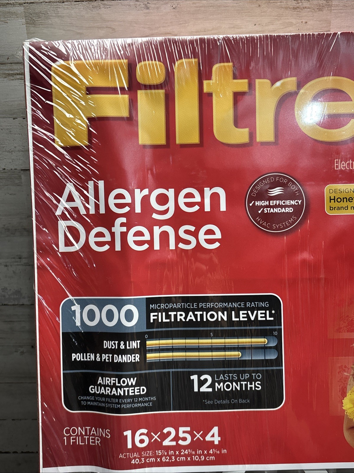 3M NADP01-4IN-4 Ultra Allergen Filter, 16″ x 25″ x 4″