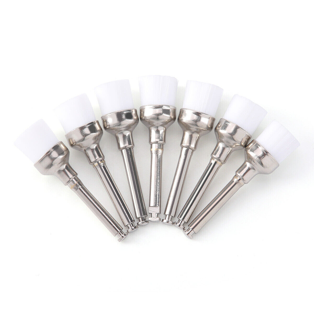 100 Pcs Dental Prophy Polishing Brush Nylon Bristle Flat/Tapered Prophylaxis RA