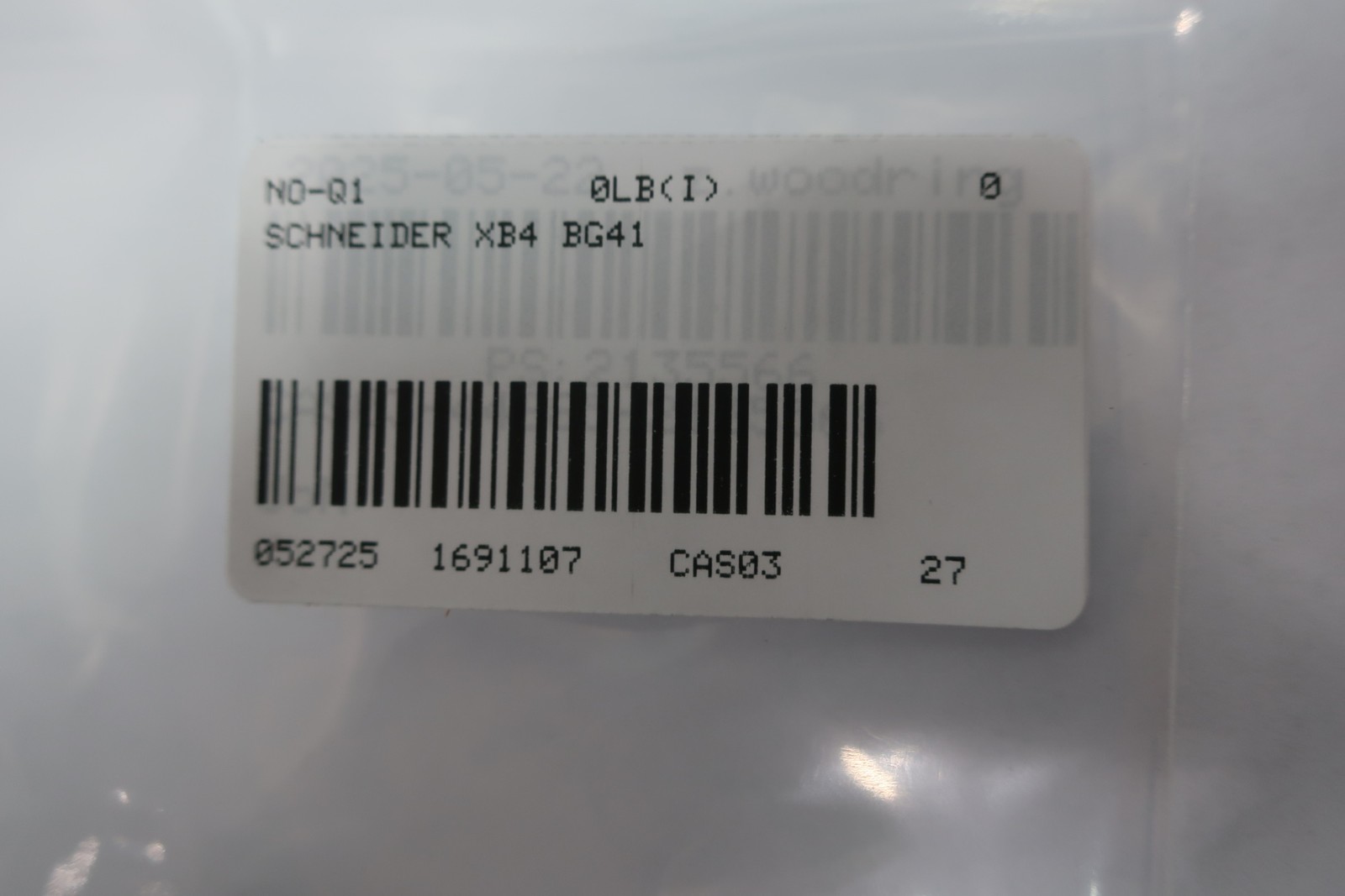 Schneider XB4 BG41 Selector Switch Keyed 2 Pos Non-illuminated