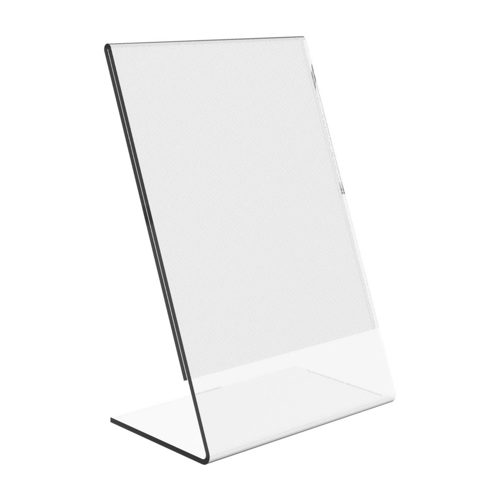 Dazzling Displays 5 Acrylic 4″ x 6″ Slanted Sign Holders