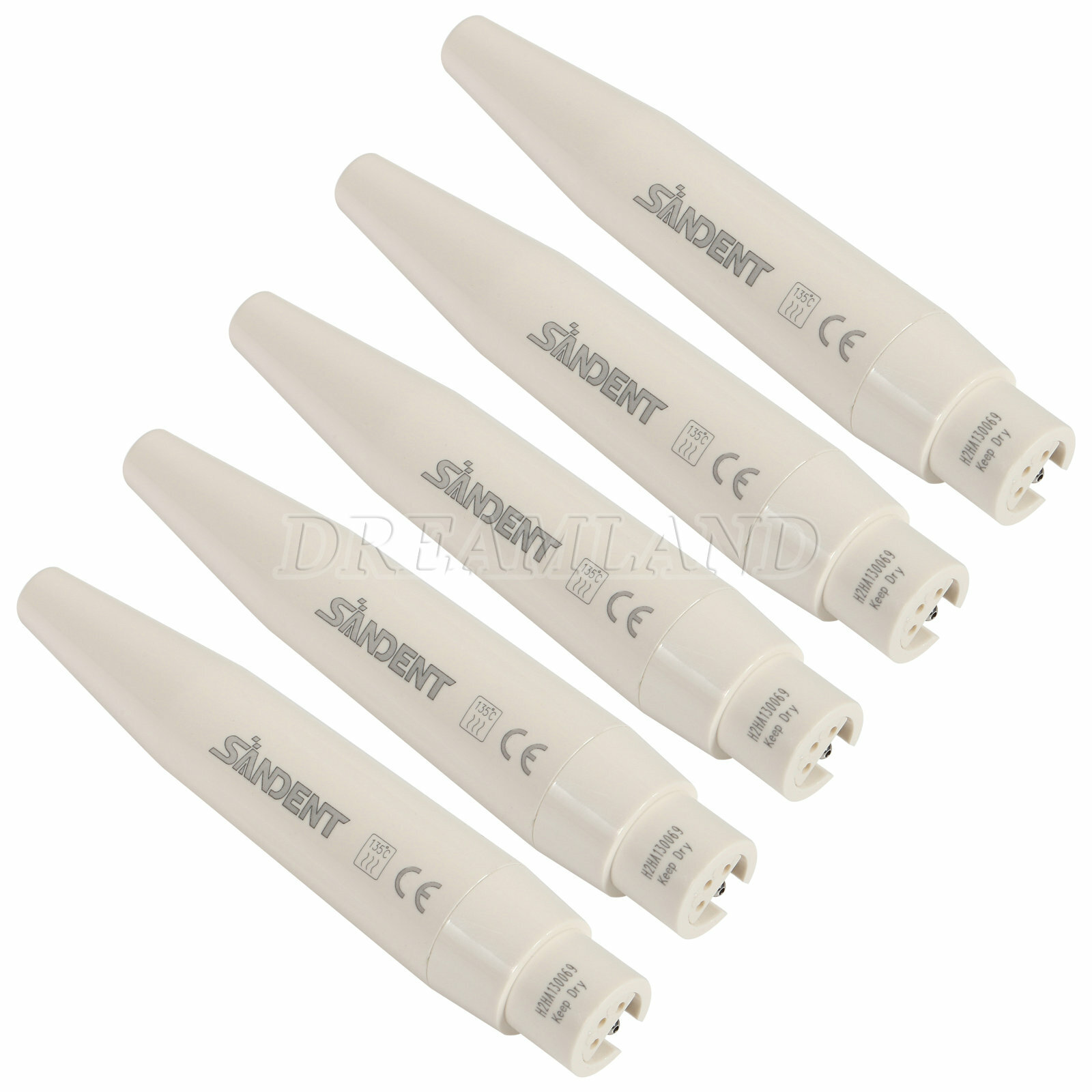 5 SANDENT Dental Ultrasonic Scaler Handpiece Fit SATELEC DTE 135°C Autoclavable