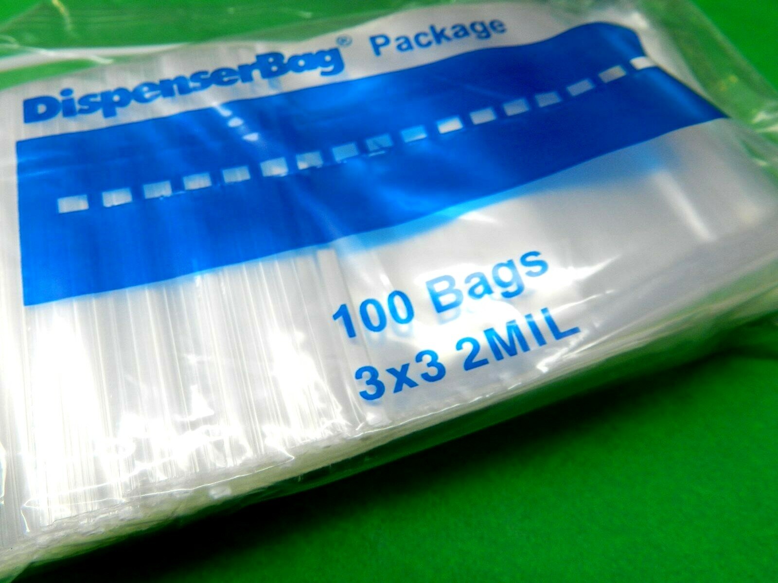 5000 Reloc Zippit Bags 3″x3″ Clear 2mil Poly Reclosable Baggies Reasealable Bag