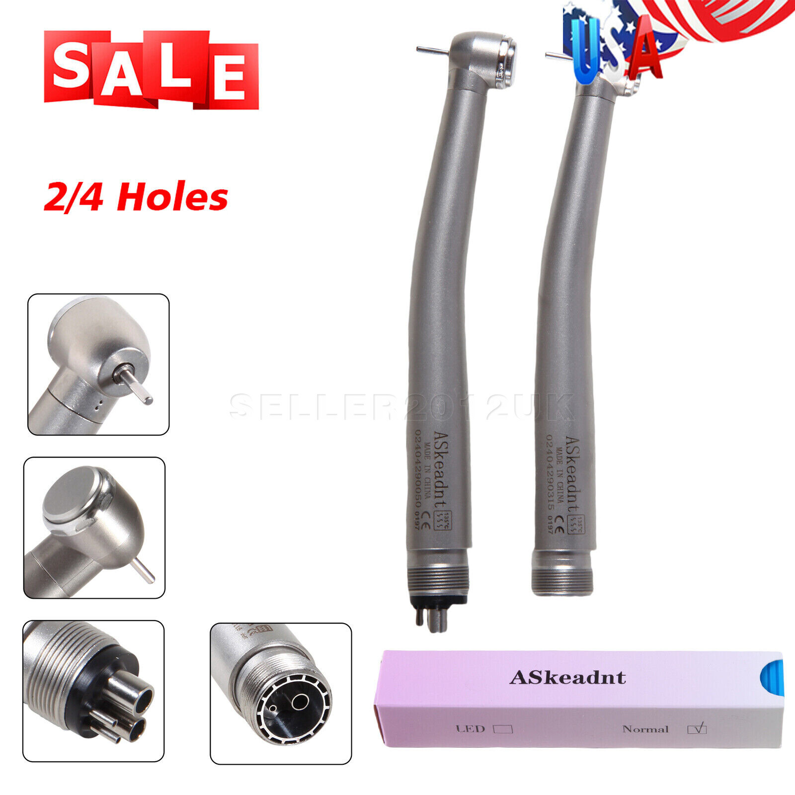 Dental Pana-Max Style High-Speed Handpiece Air Turbine 2/4 Holes Single Spray