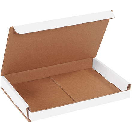 9x6x1″ White Corrugated Mailing/Shipping Boxes – 50-Case, Compact Packing