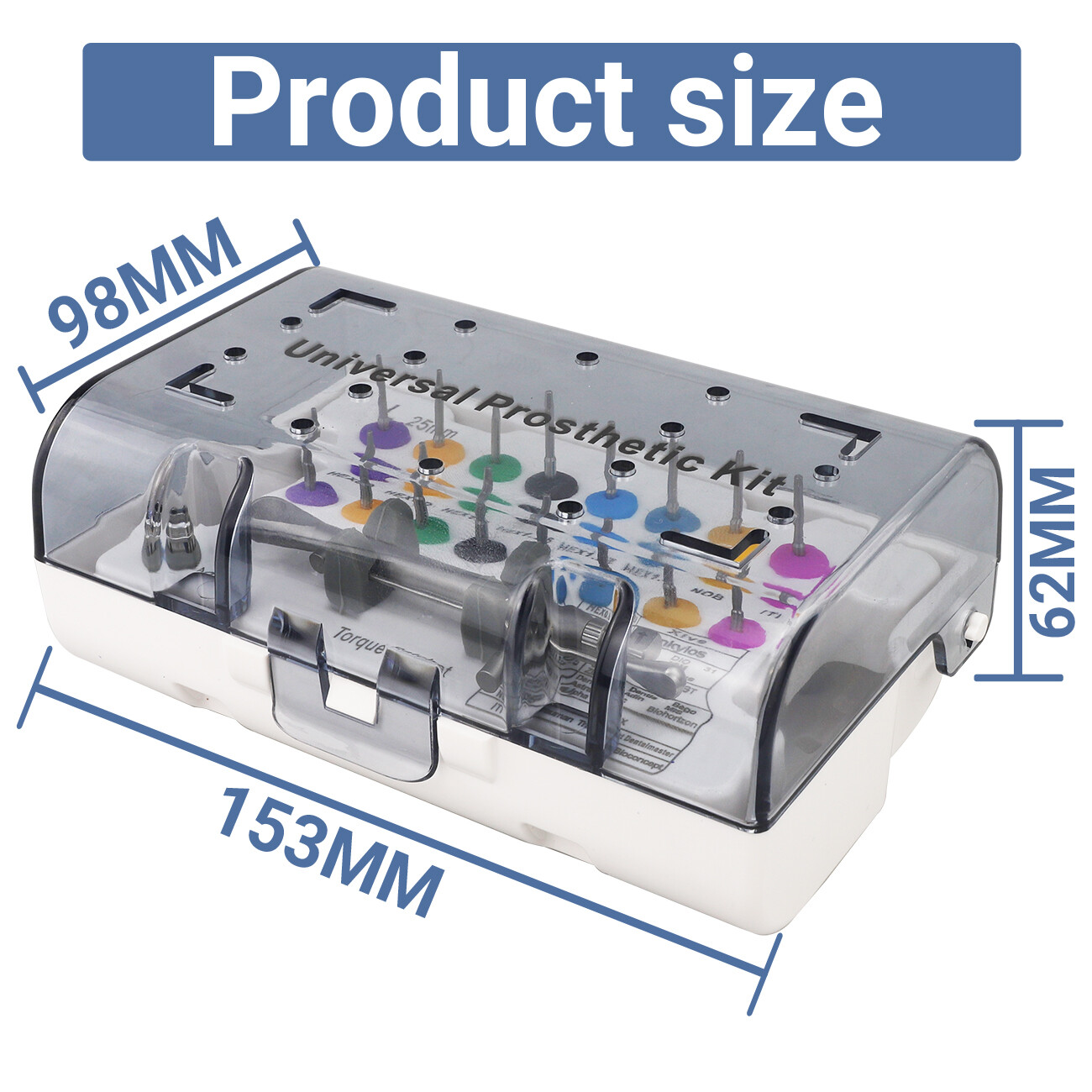 1pc-Advanced Universal Dental Implant Kit – 16 Drivers 135°C Autoclavable Wrench