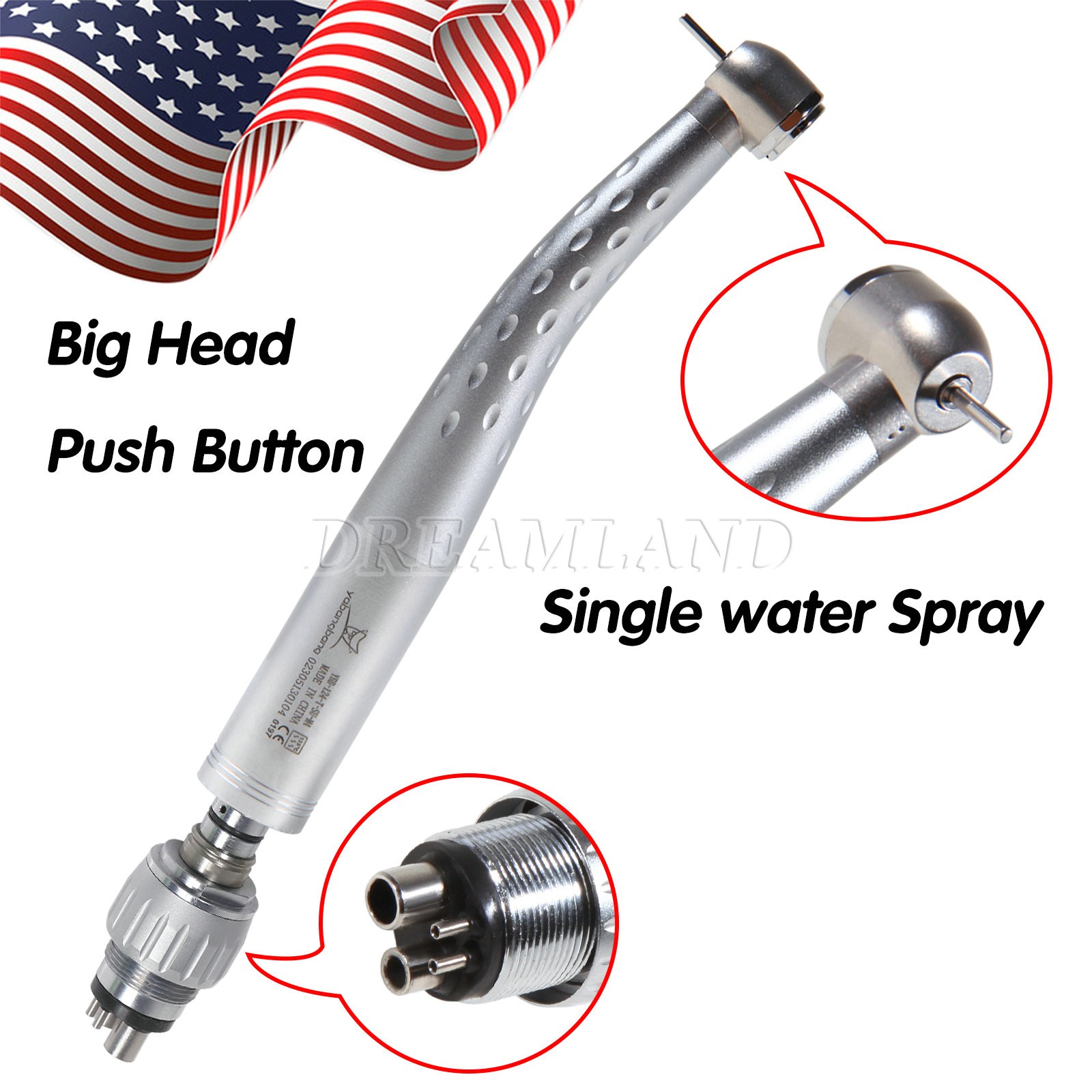 YABANGBANG Dental High Speed Handpiece / with 4Hole Swivel Coupler For KaV GD4