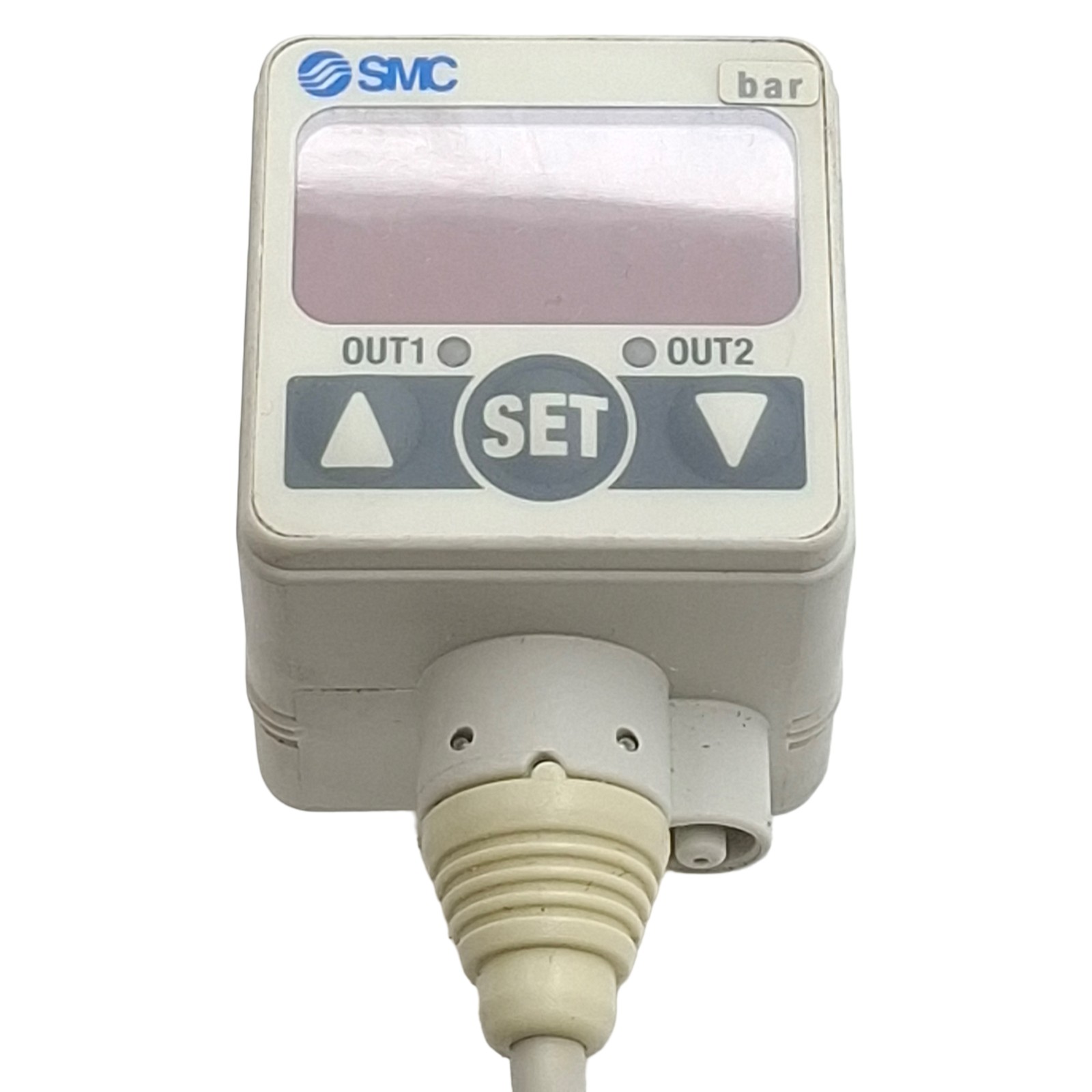 SMC ZSE40F-T1-22L Digital Vacuum Switch NPN, -100.0~100.0kPa, 12-24VDC, 1/8″ NPT