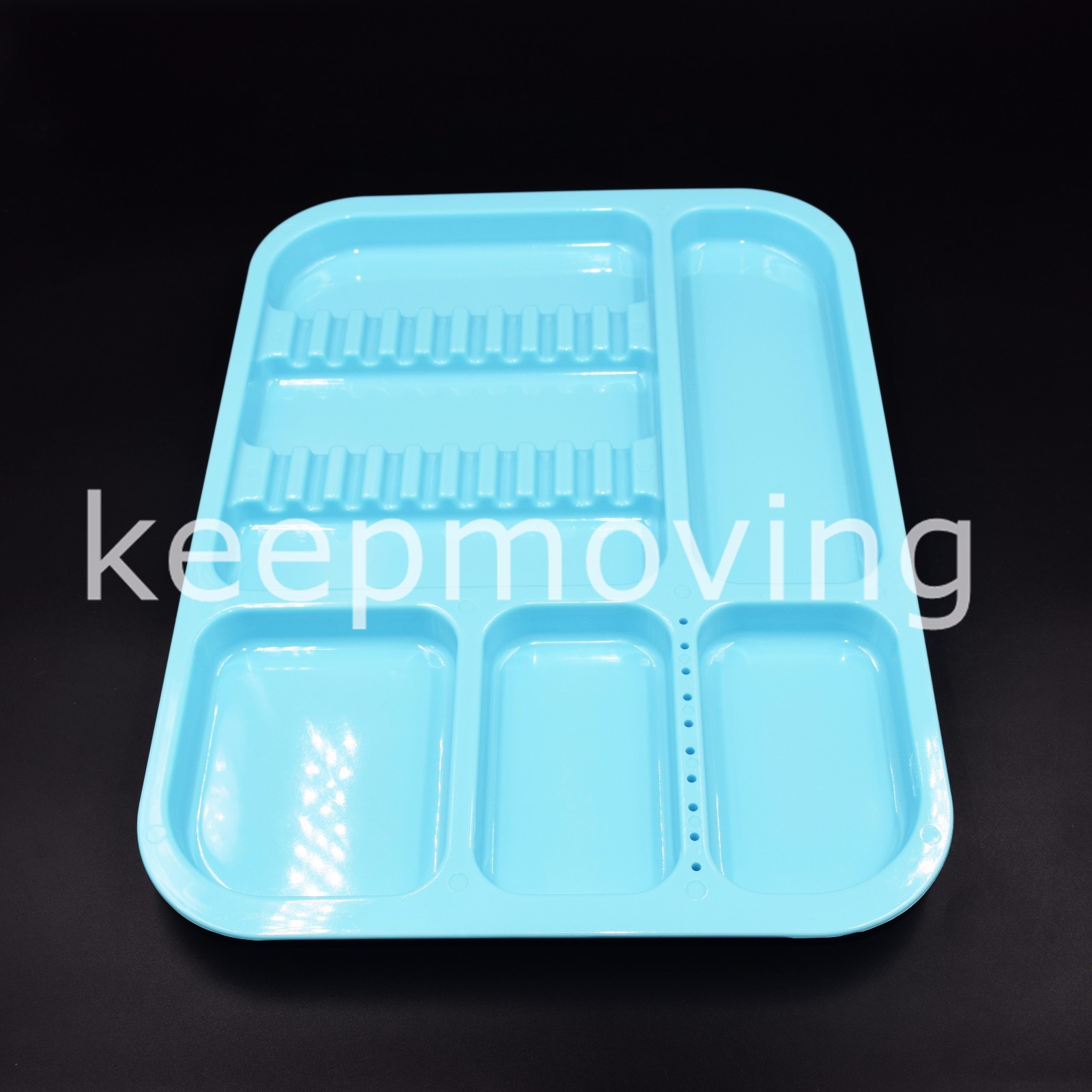 Dental Separate Divided Tray Plastic Autoclavable 135°C +10 Drilled Hole 5 Color