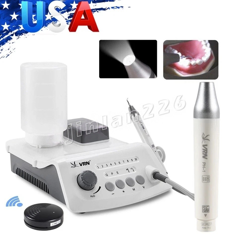 VRN Dental Ultrasonic Piezo Scaler W/ LED Handpiece Auto Water Supply System ty