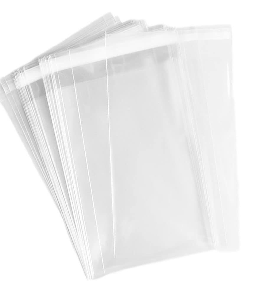 150 Pcs 4”x 8” Cellophane Cello Bags,Clear Plastic Sleeves for Cards,Photos…