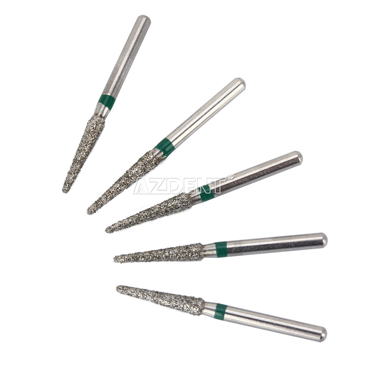 100 Types AZDENT Dental FG Diamond Burs Friction Grip for High Speed Handpiece