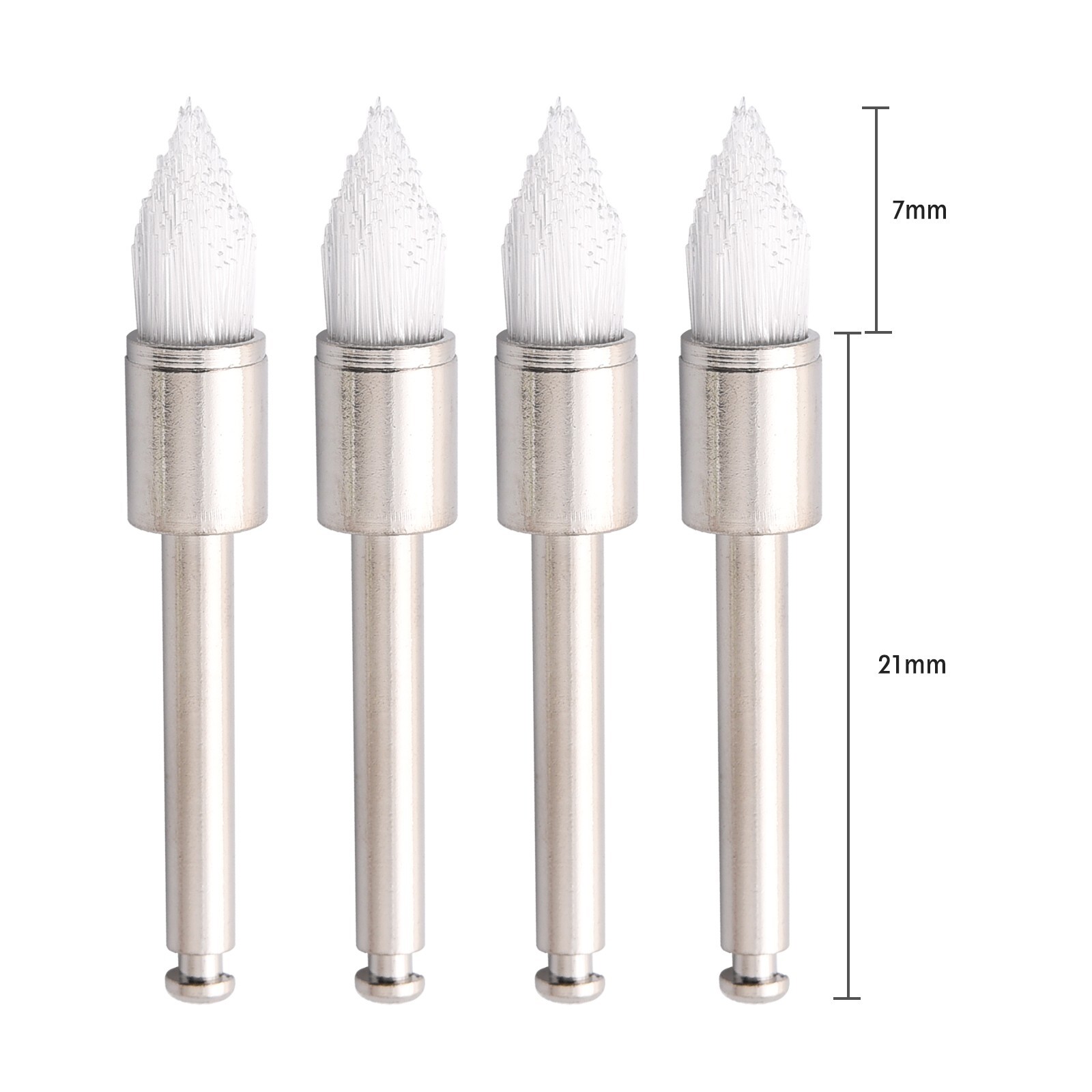 400 Disposable Dental Prophy Polishing Brush Latch Tapered Type White