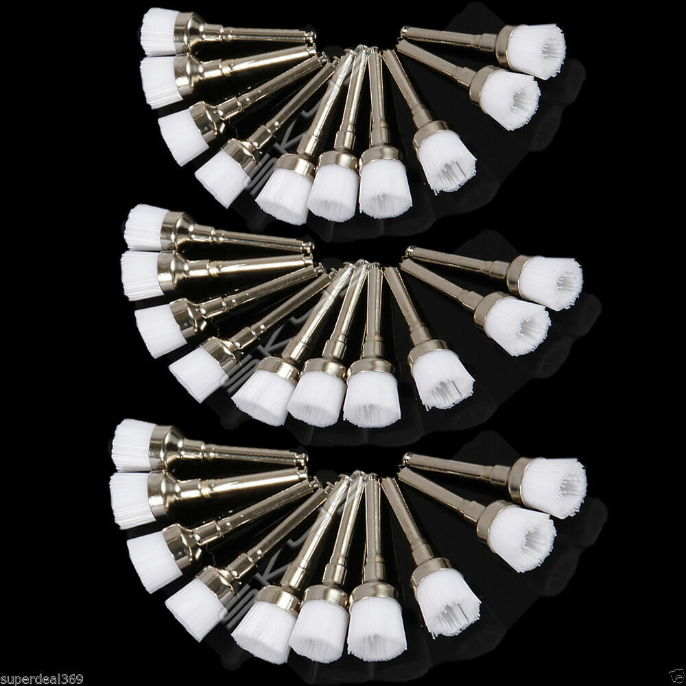 Dental Prophy Polishing Brush Nylon Latch Flat Prophylaxis Polisher Brushes
