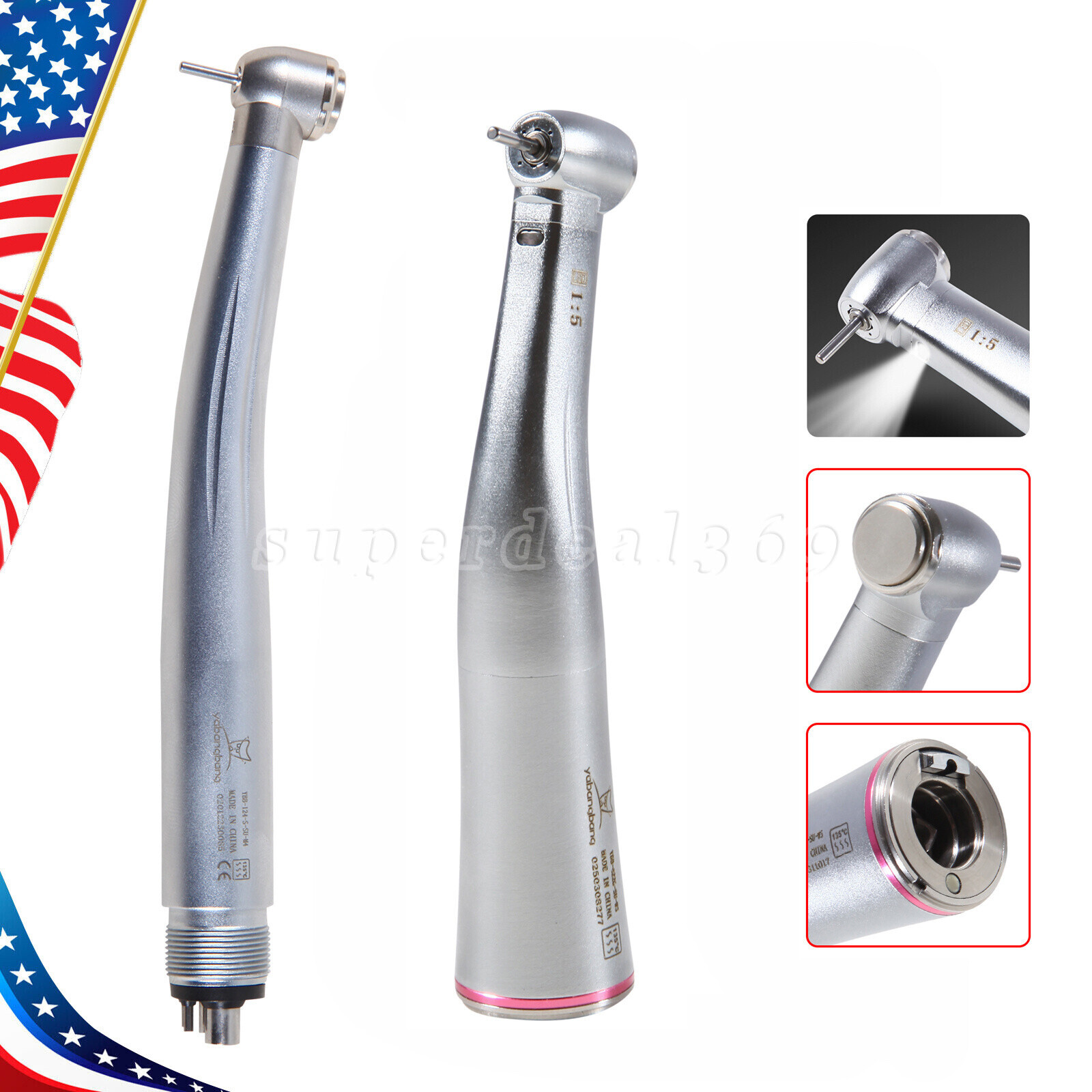Dental High Speed Handpiece Standard 4H /1:5 Electric Increasing Contra Angle sk