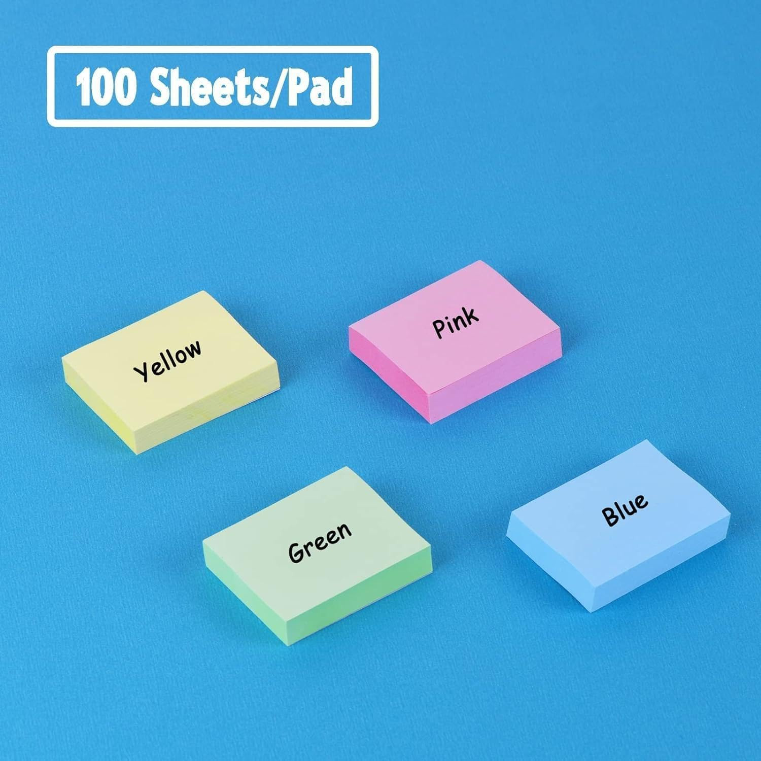 50 Pads Mini Sticky Notes 1.5X 2 inch, Small Self-Stick Note, Bulk Tiny Pads …