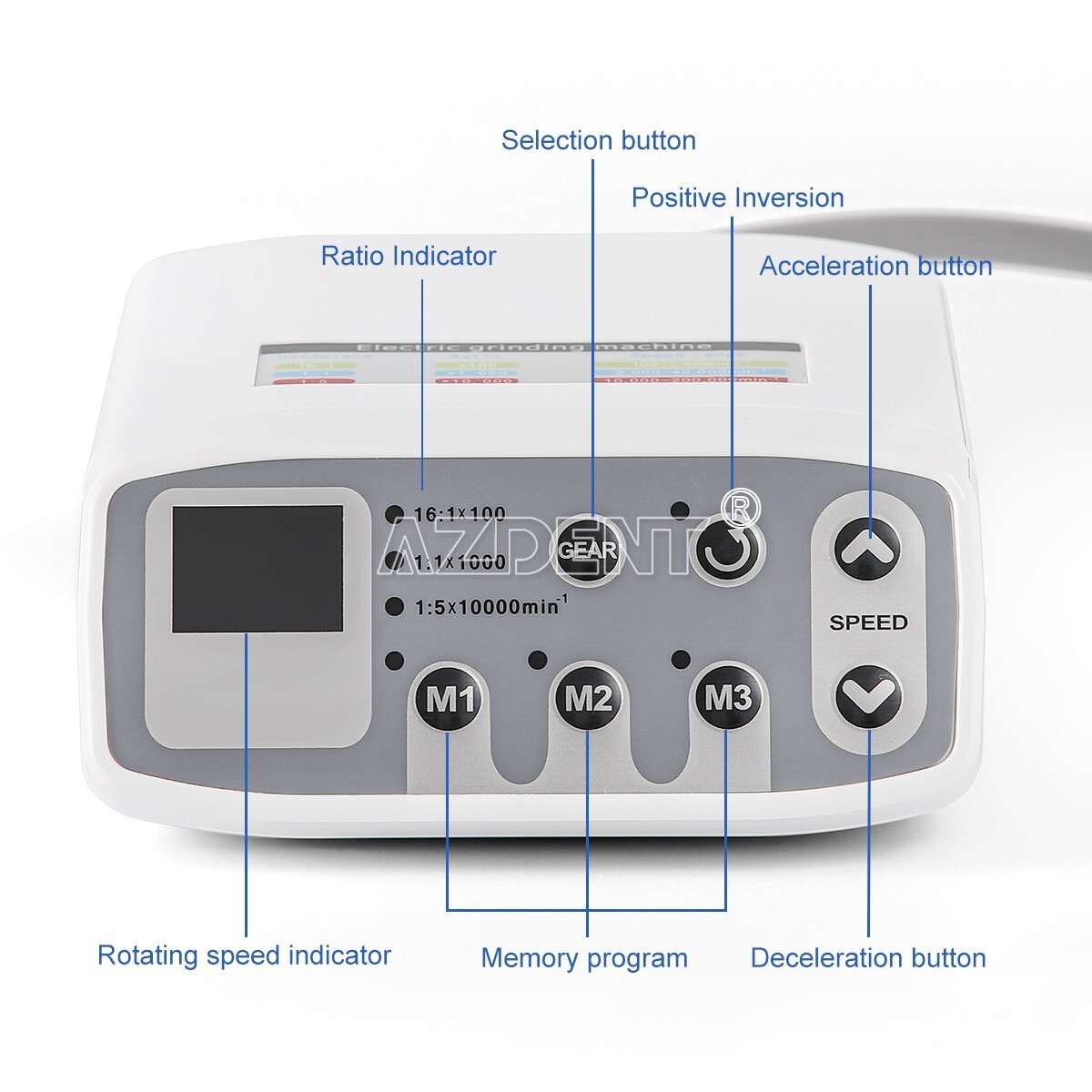 AZDENT Dental Electric LED Brushless Micro Motor /Micro Saw Surgical Handpiece