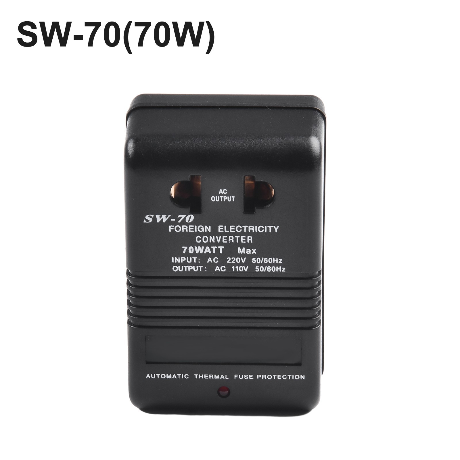 100W Portable Voltage Converter Transformer 110V 120V to 220V 240V or Reverse