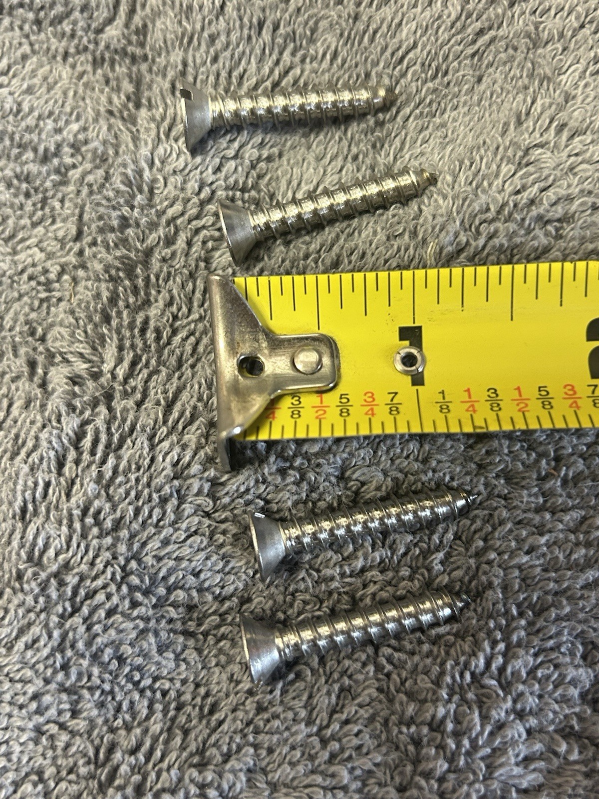 Lot Of 5 Pounds 3 Inch Flat Head Slotted Stainless Steel Deck Screws + 1 Inch