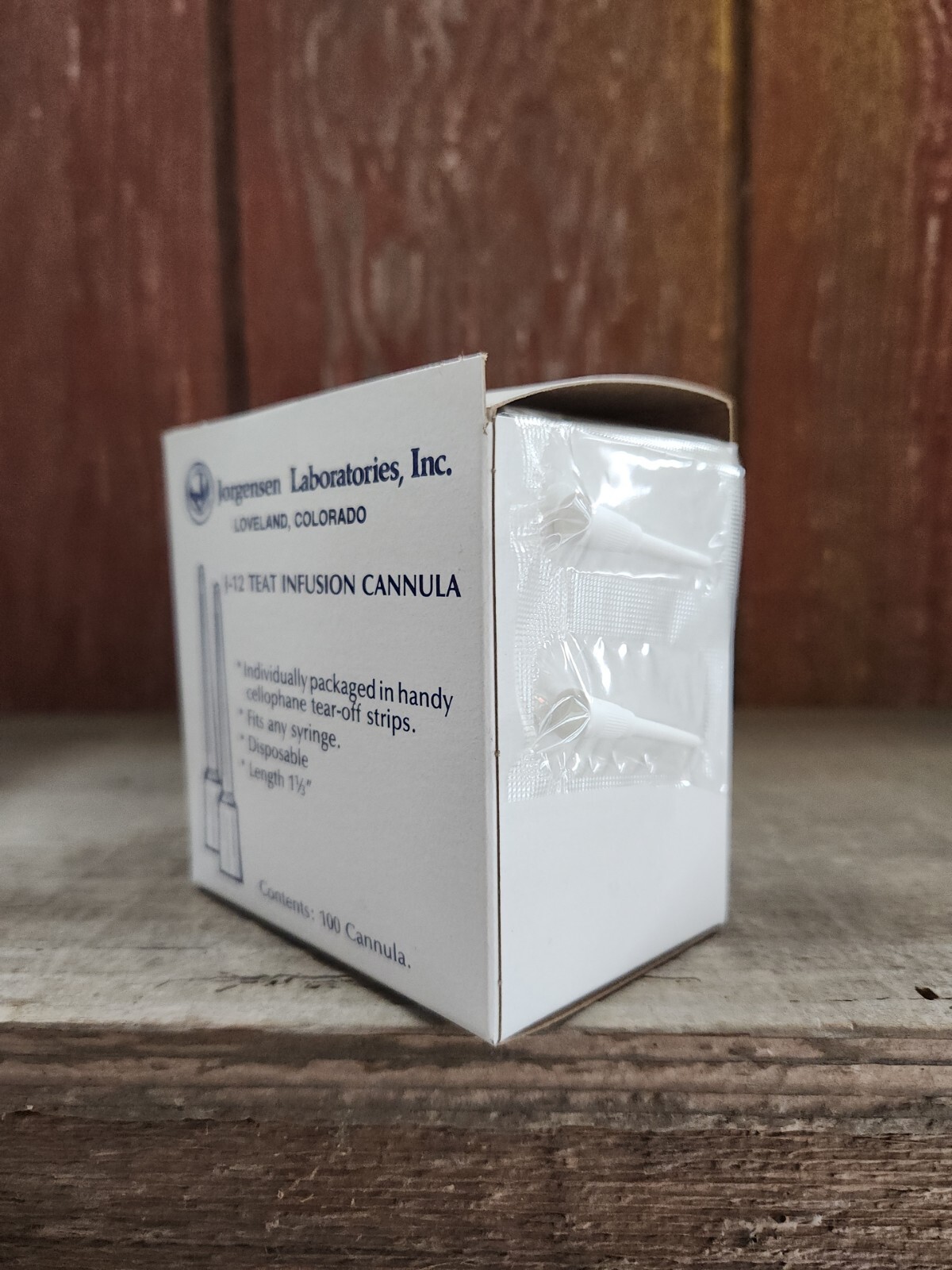 J-12 Teat Infusion Cannula 100ct Individually Packaged Jorgensen Lab