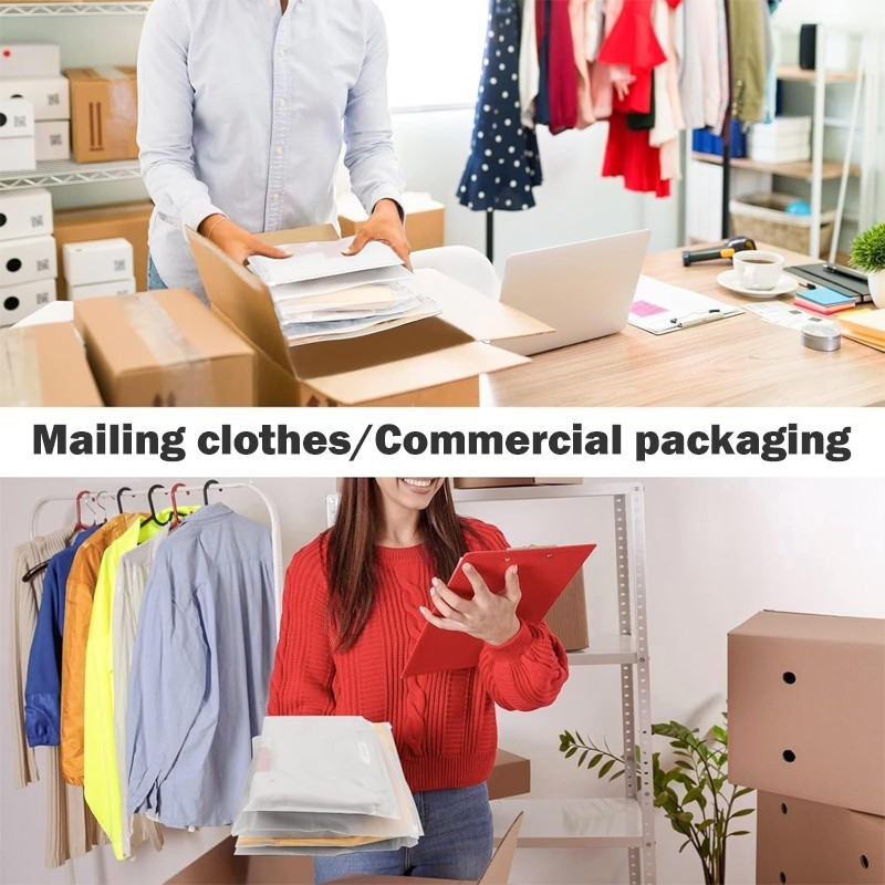 Pack of 50， 14-16inch Frosted Zipper Bags — Clothing & Garment Packaging Bags