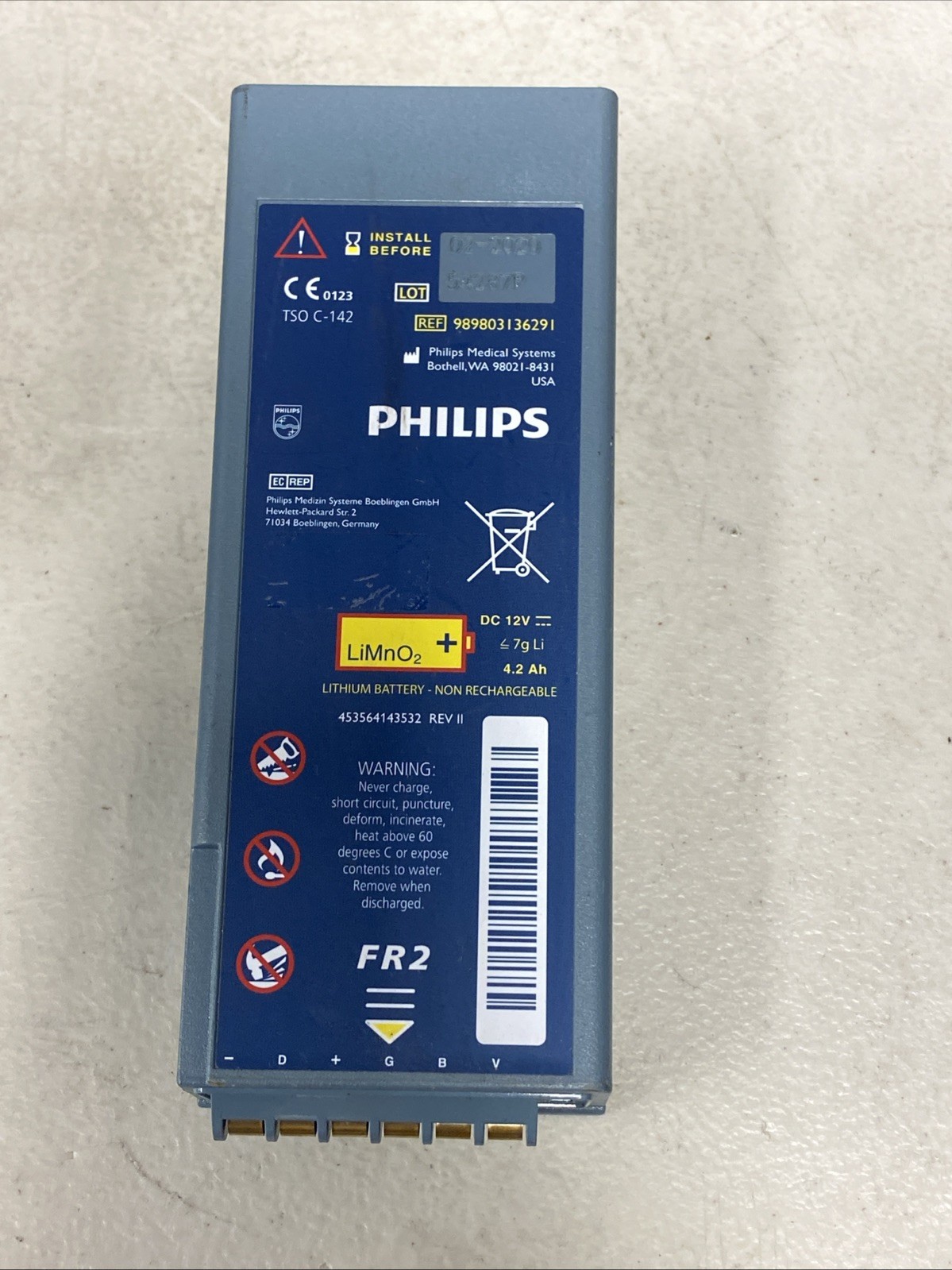 Genuine PHILIPS M3863A M3860A M3840A M3841A Battery for Philips Forerunner 2 FR2