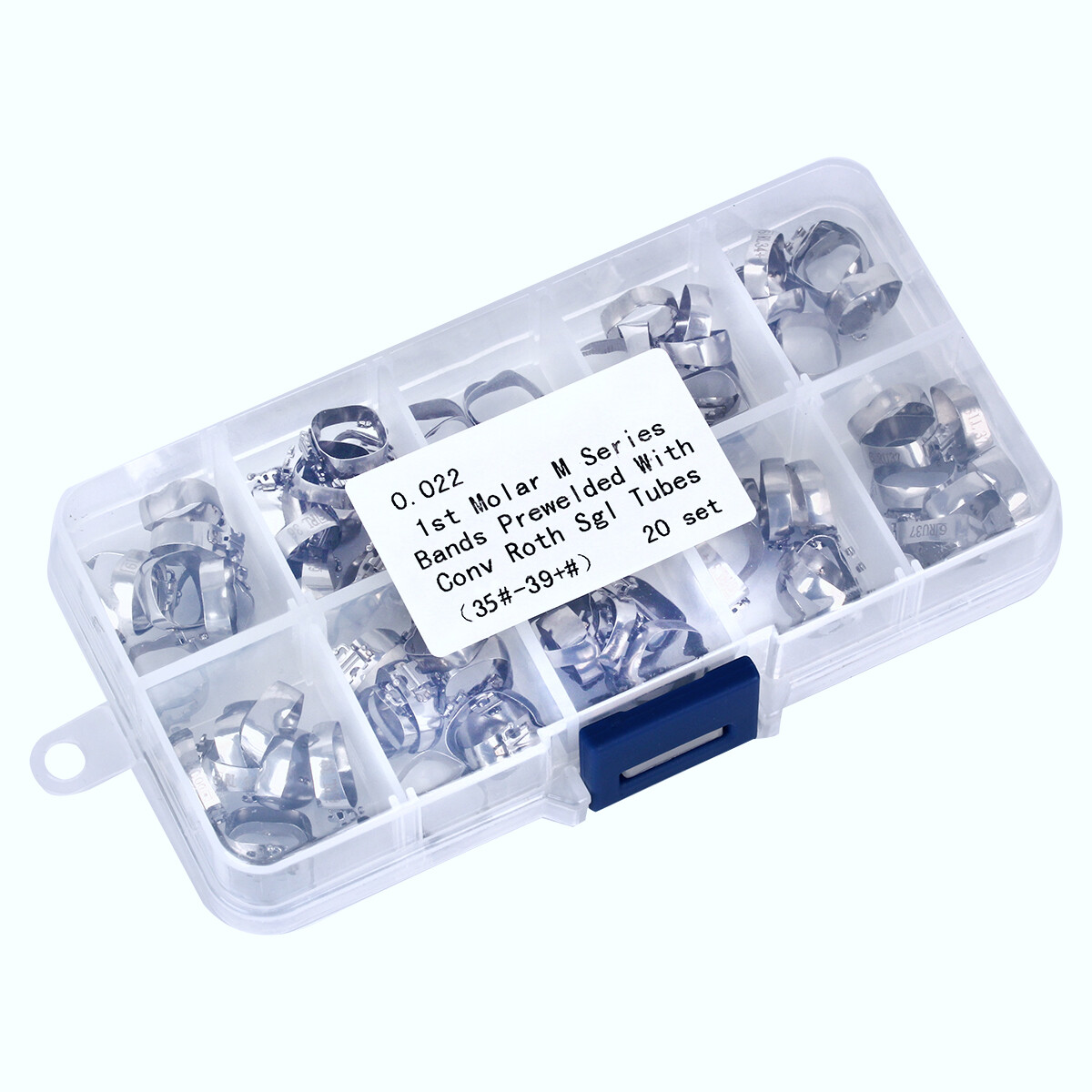 AZDENT Dental Orthodontic Bands &Buccal Tube 1st 2nd Molar Roth MBT 0.022 Tube