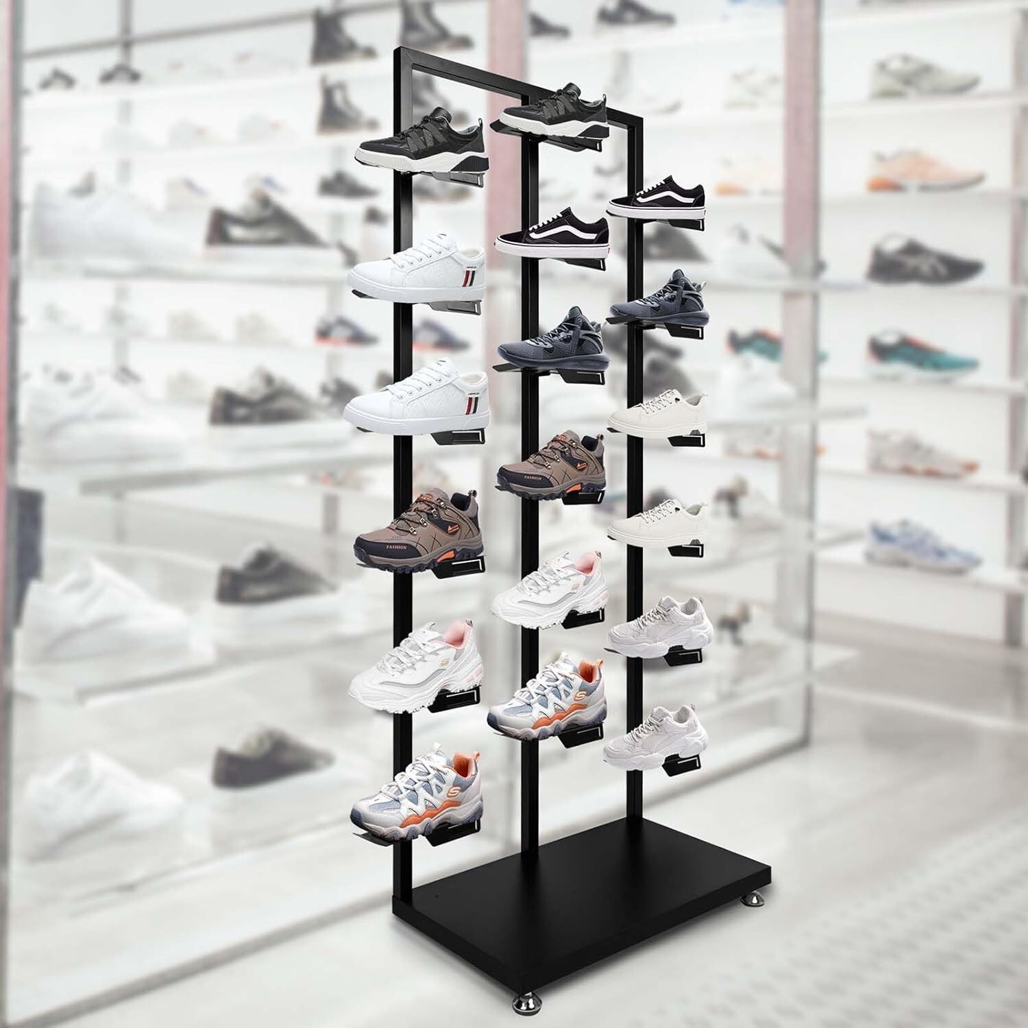 AIWFL Commercial Clothing Store Shoe Rack,Free Standing Shoe Rack,Retail Boutiq
