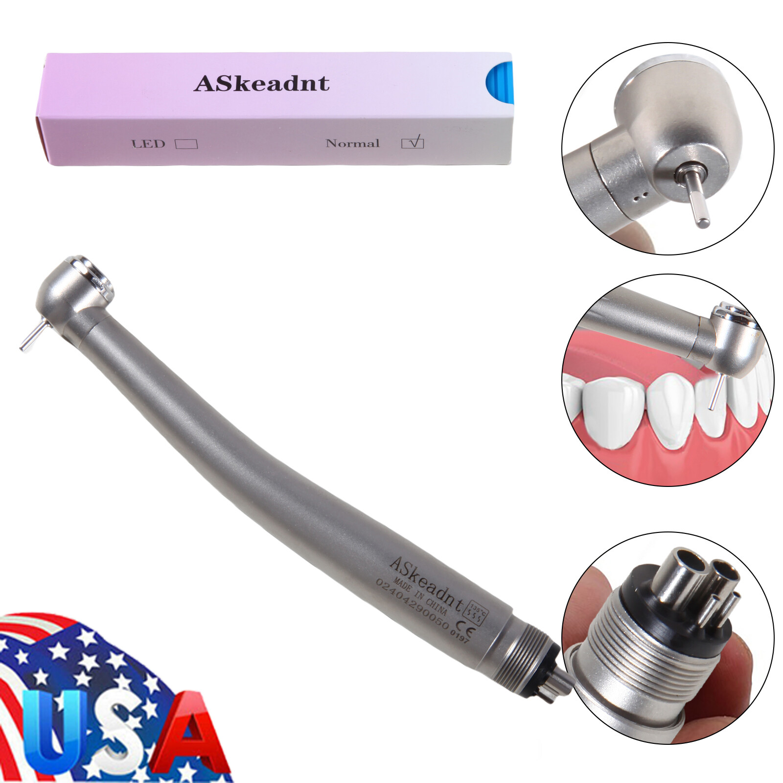 NSK Style Pana-Max Dental High Speed Turbine Handpiece 4 Hole Midwest 4 holes