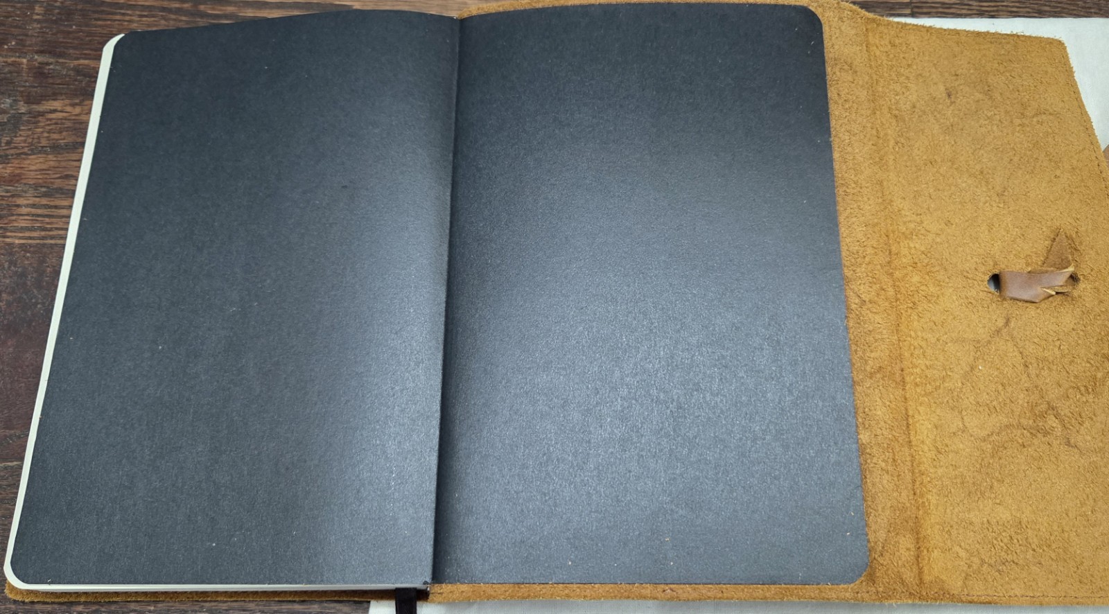 Christian Art Gifts “In The Beginning” Premium Full Grain Leather Journal NEW