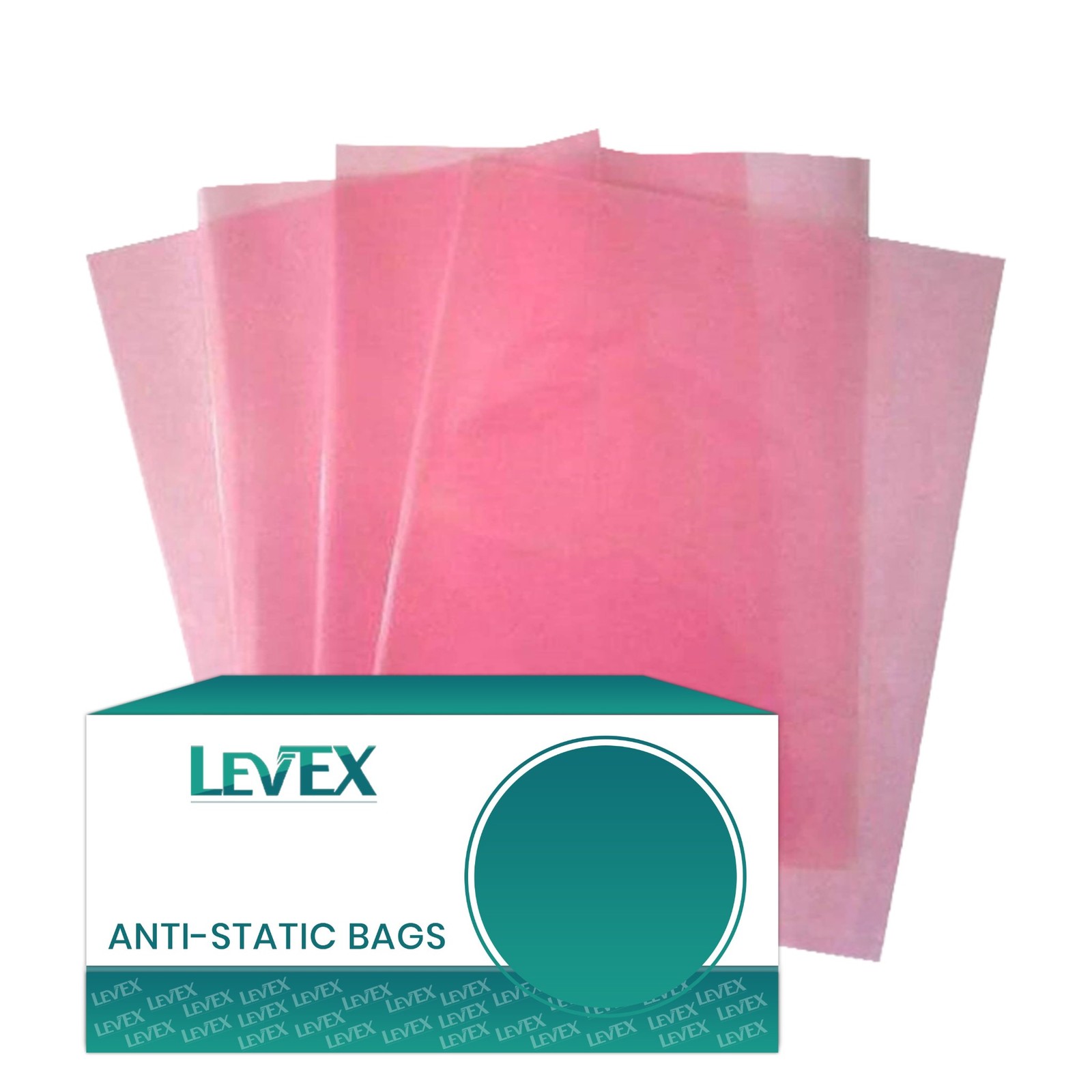 2″ x 3″ Pink Open Ended Flat Top Anti-Static AntiStatic Bags 4mil Electronic