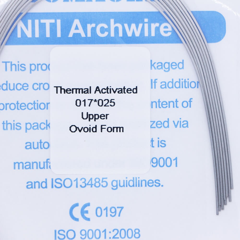 1×Dental Orthodontic Niti Thermal Activated Rectangular Arch Wires 17×25 Upper
