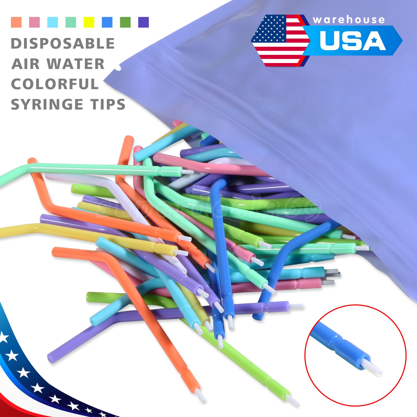 100PCS New Dental Polishing Polisher Prophy Cup Brush Nylon Latch Flat Type NO.1