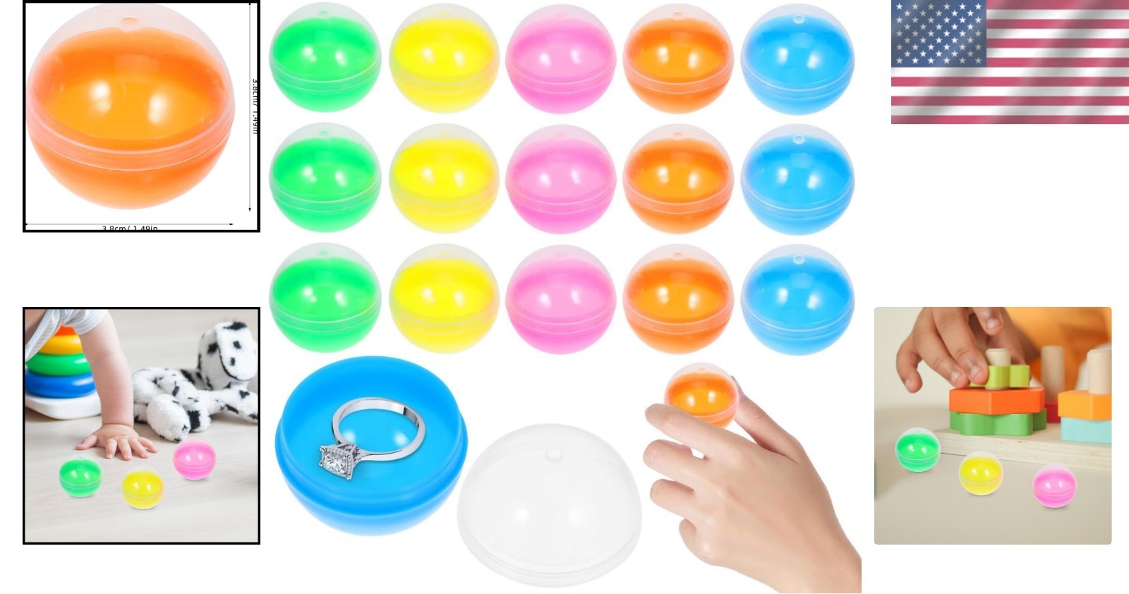 Bulk 100 Count 1.49-Inch Surprise Orbs – Perfect for Rewards & Party Favors